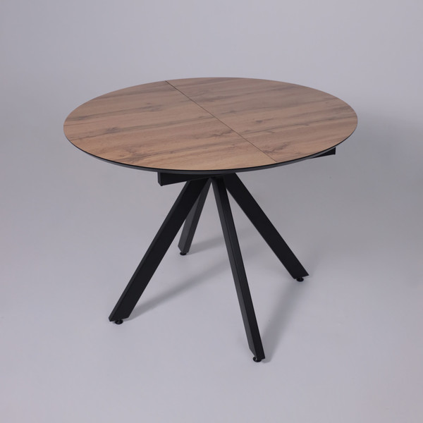 Обеденный стол LEPREMO AV 1107 HPL+МДФ раздвижной D1000-1350x750