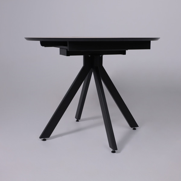 Обеденный стол LEPREMO AV 1107 HPL+МДФ раздвижной D1000-1350x750