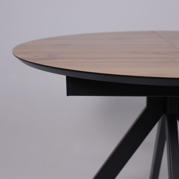 Обеденный стол LEPREMO AV 1107 HPL+МДФ раздвижной D1000-1350x750