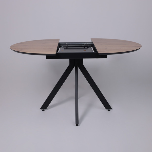 Обеденный стол LEPREMO AV 1107 HPL+МДФ раздвижной D1000-1350x750