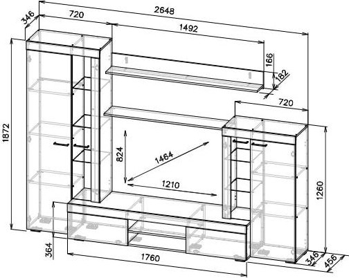 Стенка Woodville Swede
