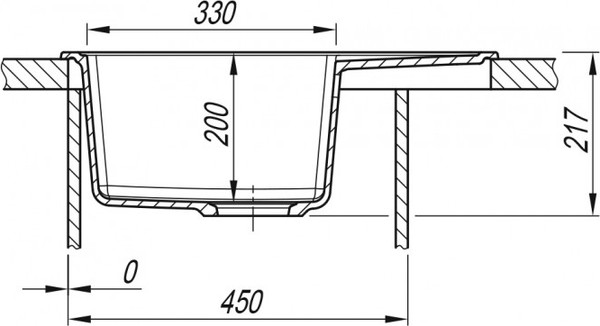 Мойка кухонная Arfeka Alexia 58