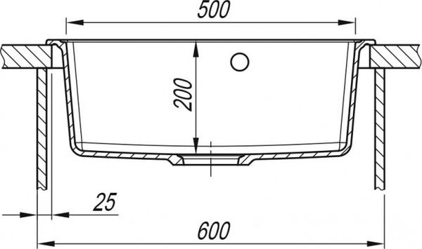 Мойка кухонная Arfeka Dalago 57
