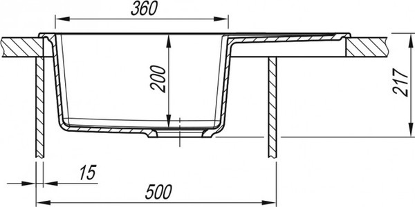 Мойка кухонная Arfeka Zia 65