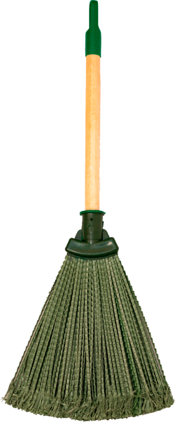 Метла универсальная Вира Веник полипропиленовый распушенный на черенке высшего сорта - фото