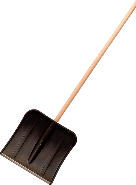 Лопата для уборки снега Вира с березовым черенком 1 сорт - фото