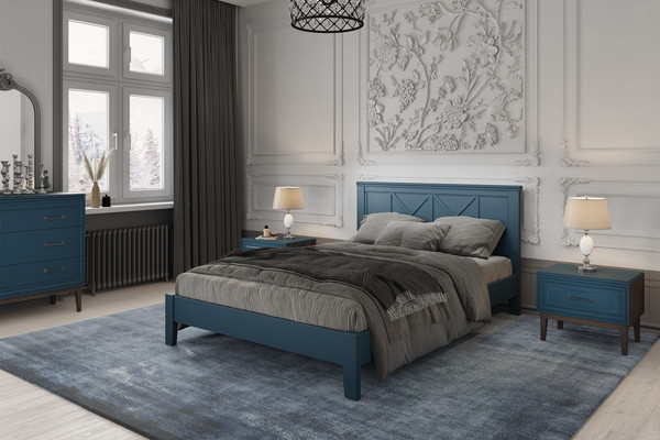 Двуспальная кровать Bravo Мебель Грация-2 160х200