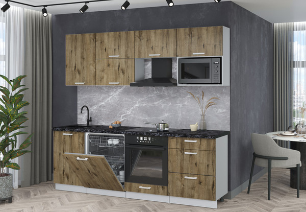 Кухонный гарнитур Интерлиния Мила Лайт 2.3-ПМ2