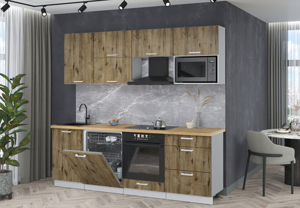 Кухонный гарнитур Интерлиния Мила Лайт 2.3-ПМ2