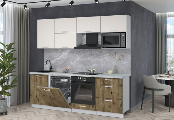 Кухонный гарнитур Интерлиния Мила Лайт 2.3-ПМ2