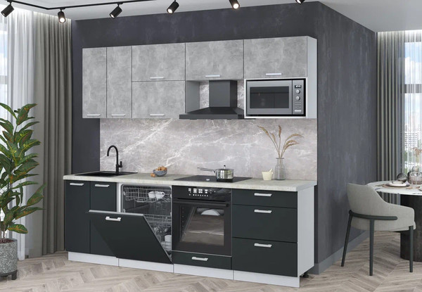 Кухонный гарнитур Интерлиния Мила Лайт 2.4-ПМ2