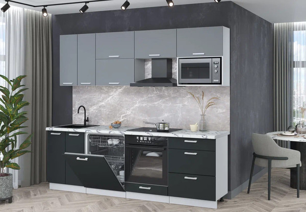 Кухонный гарнитур Интерлиния Мила Лайт 2.4-ПМ2