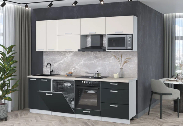 Кухонный гарнитур Интерлиния Мила Лайт 2.4-ПМ2