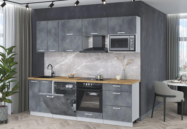 Кухонный гарнитур Интерлиния Мила Лайт 2.4-ПМ2