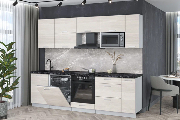 Кухонный гарнитур Интерлиния Мила Лайт 2.6-ПМ2