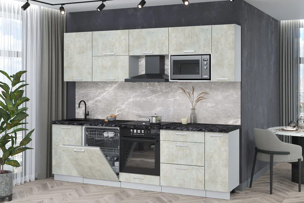 Кухонный гарнитур Интерлиния Мила Лайт 2.6-ПМ2