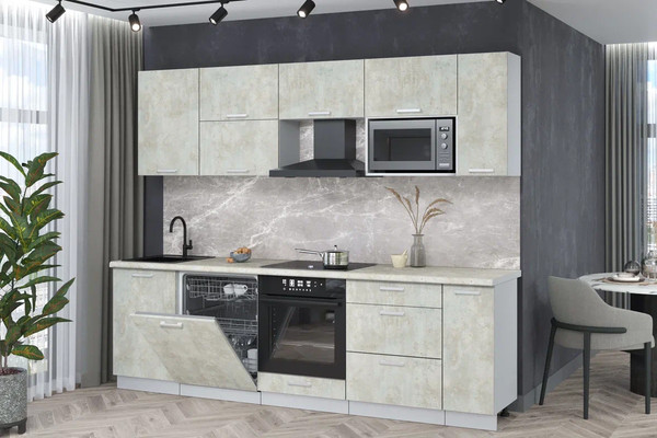 Кухонный гарнитур Интерлиния Мила Лайт 2.6-ПМ2