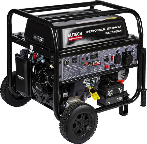 Бензиновый генератор Elitech GES 12500EAW / 204674