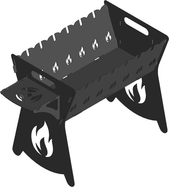 Мангал Строй Свой Мир Огонек (с подставкой) - фото