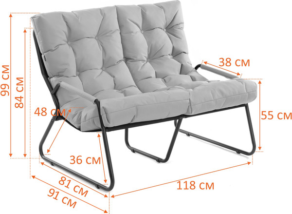 Диван Tetchair Эрго рогожка