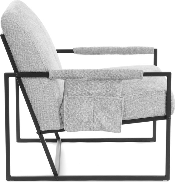 Кресло мягкое Tetchair Чарли Люкс (велюр/букле, VT shape silver)