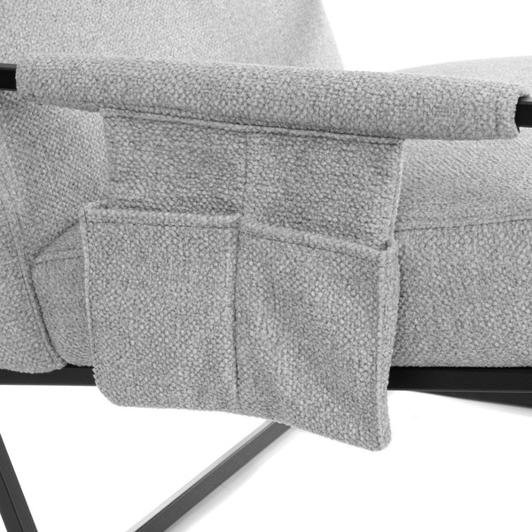 Кресло мягкое Tetchair Чарли Люкс (велюр/букле, VT shape silver)