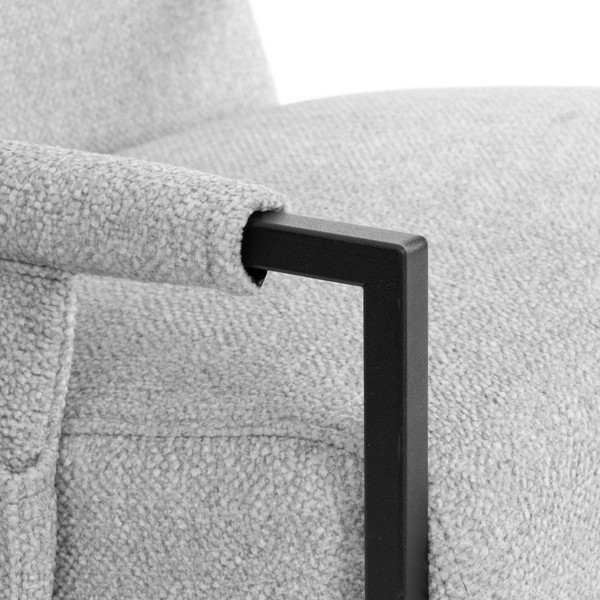 Кресло мягкое Tetchair Чарли Люкс (велюр/букле, VT shape silver)