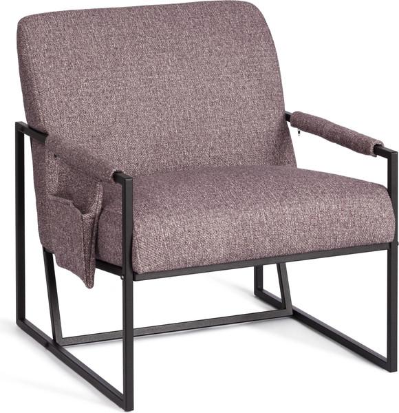 Кресло мягкое Tetchair Чарли Люкс (велюр/букле, VT shape wood rose) - фото