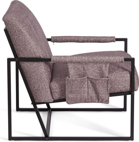 Кресло мягкое Tetchair Чарли Люкс (велюр/букле, VT shape wood rose)