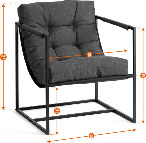 Кресло мягкое Tetchair Чарли рогожка