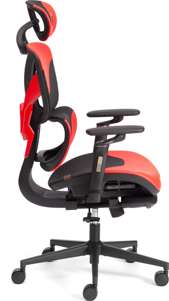 Кресло офисное Tetchair KingCobra искусственная кожа/сетка (черный/красный)