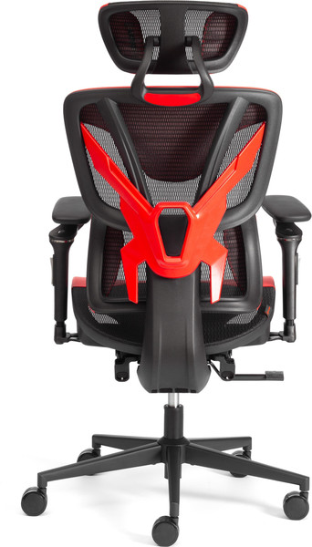 Кресло офисное Tetchair KingCobra искусственная кожа/сетка (черный/красный)