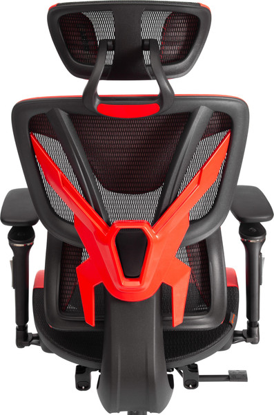 Кресло офисное Tetchair KingCobra искусственная кожа/сетка (черный/красный)