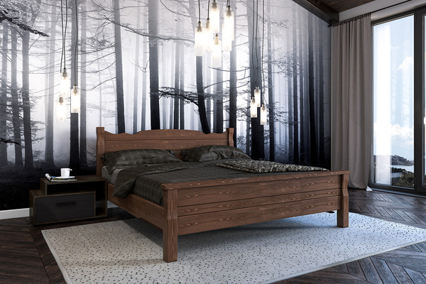 Двуспальная кровать Bravo Мебель Мюнхен 160х200