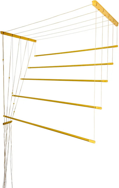 Сушилка для белья Comfort Alumin Group Потолочная Алюминиевая Gold Premium 5 прутьев 2.7м - фото