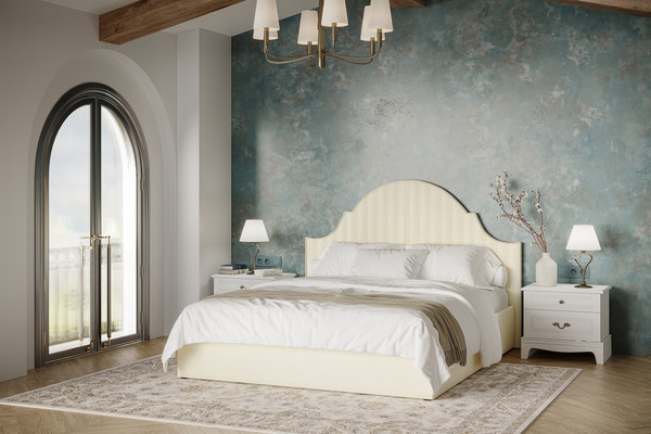 Двуспальная кровать Bravo Мебель Моника 160х200 без ПМ стандарт 1 вариант