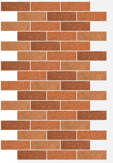 Фасадная панель АМК Кирпич цвет 500 в упаковке 9м2 - фото