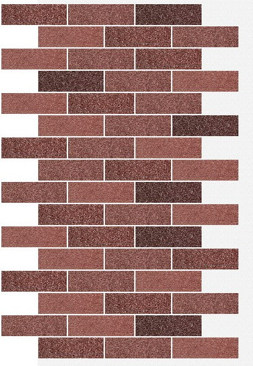 Фасадная панель АМК Кирпич цвет 410 в упаковке 9м2 - фото