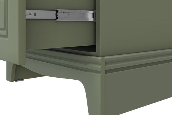 Комод Bravo Мебель Лорето 5 ящиков (лак зеленый самшит)