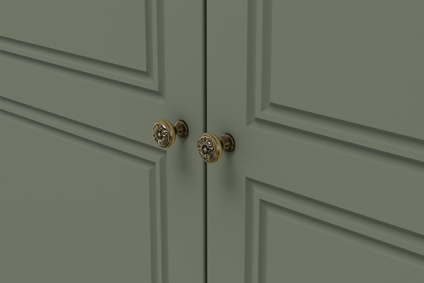 Комод Bravo Мебель Лорето 8 ящиков (лак зеленый самшит)