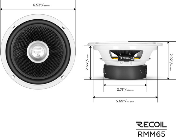 Компонентная АС Recoil White RMM-65 Comp
