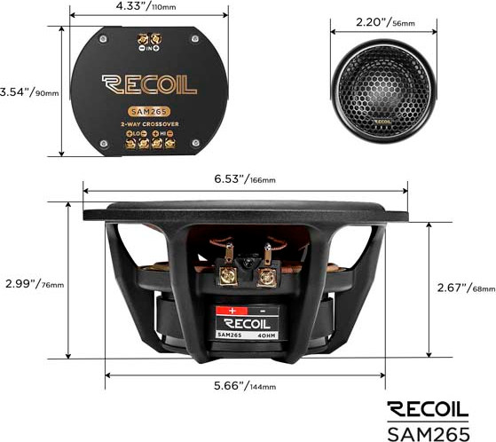 Компонентная АС Recoil Bronze SAM-265 Comp