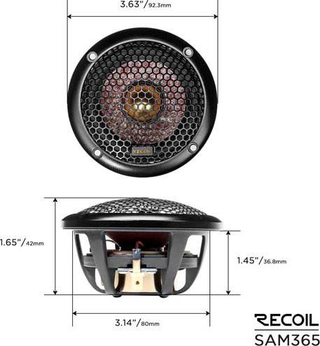 Компонентная АС Recoil Bronze SAM-365 Comp 3-Way