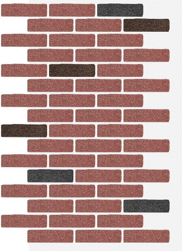 Фасадная панель АМК Клинкер цвет 432 в упаковке 9м2 - фото