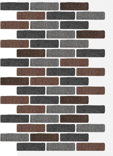 Фасадная панель АМК Клинкер цвет 322 в упаковке 9м2 - фото