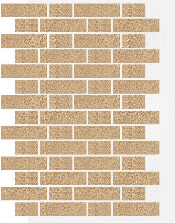 Фасадная панель АМК Тычок цвет 101 в упаковке 9м2 - фото