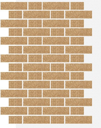 Фасадная панель АМК Тычок цвет 102 в упаковке 9м2 - фото