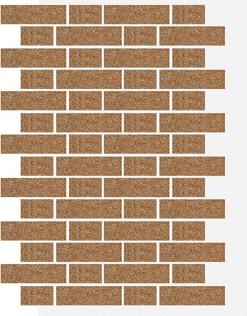 Фасадная панель АМК Тычок цвет 103 в упаковке 9м2 - фото