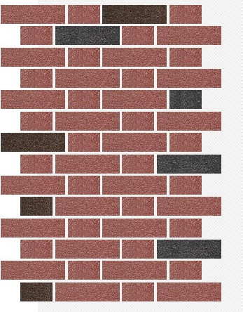 Фасадная панель АМК Тычок цвет 432 в упаковке 9м2 - фото