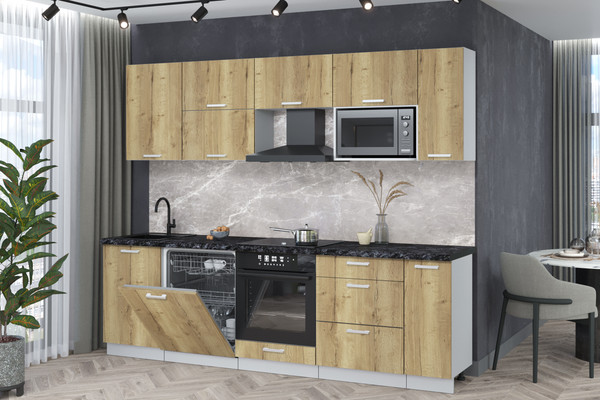 Кухонный гарнитур Интерлиния Мила Лайт 2.6-ПМ2